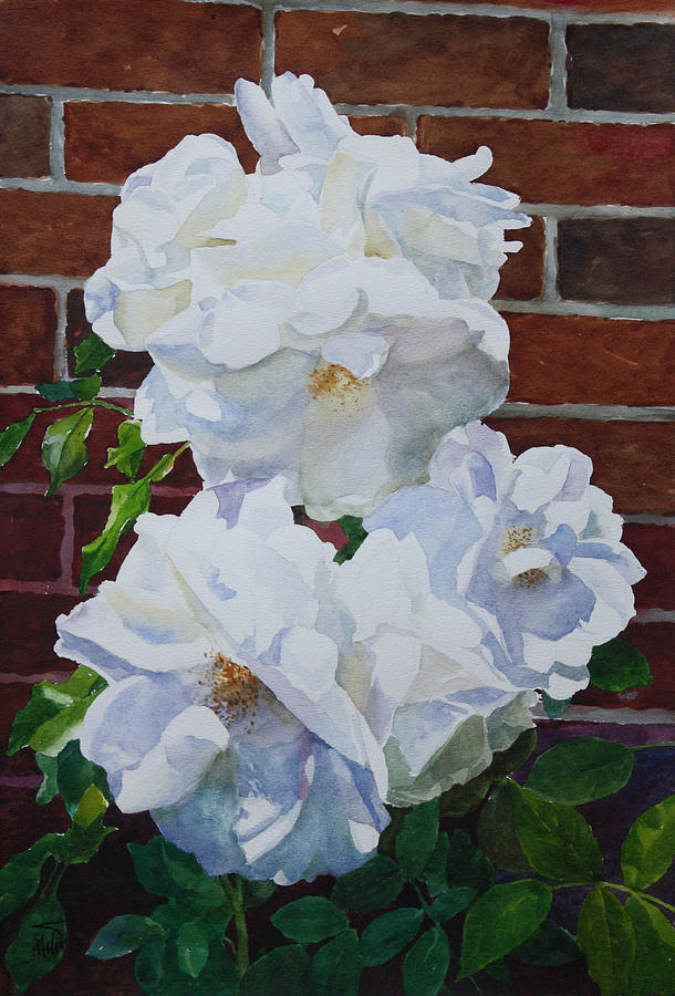 Nature Painting - White Flower by Helal Uddin