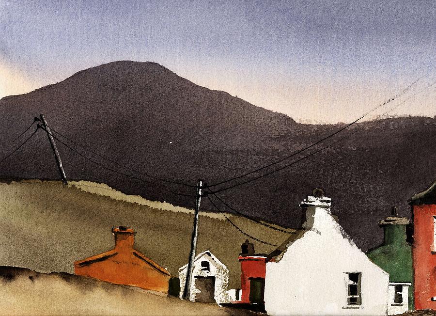 White Gable in Eyeries  Cork Painting by Val Byrne