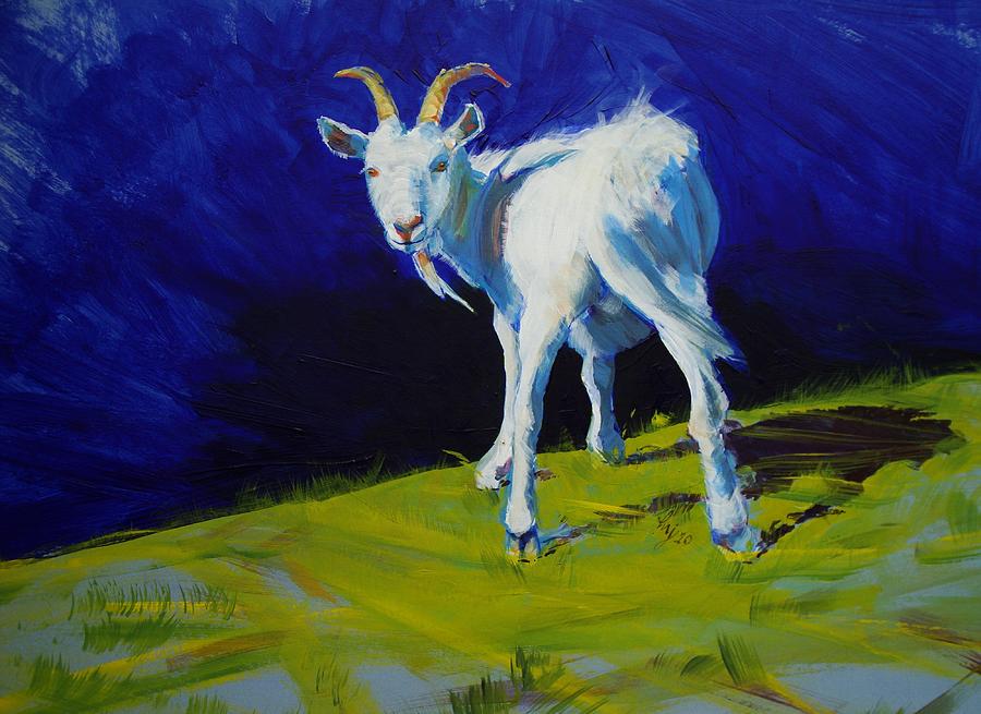 White Goat Painting Painting