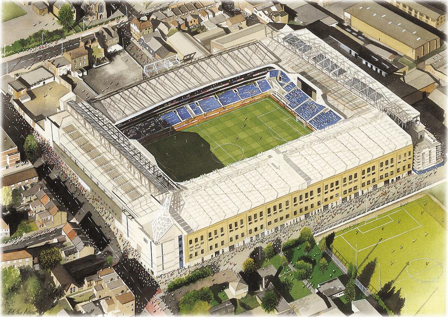 Football Painting - White Hart Lane - Tottenham Hotspur FC by Kevin Fletcher