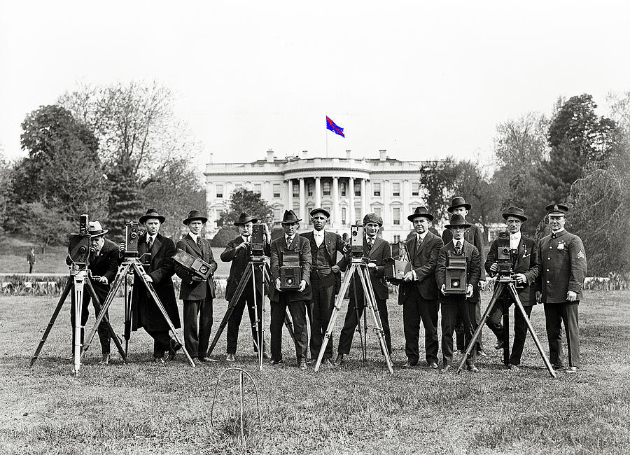 White House photographers Harris and Ewing glass negative Washington D.C. 1918-2014 Photograph by David Lee Guss