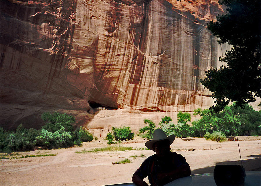 White House Ruins Canyon de Chelly 1993 With Guide Photograph by Connie Fox