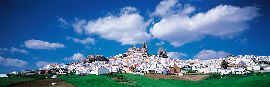 Farm Photograph - White Houses Andalusia Olvera Spain by Panoramic Images