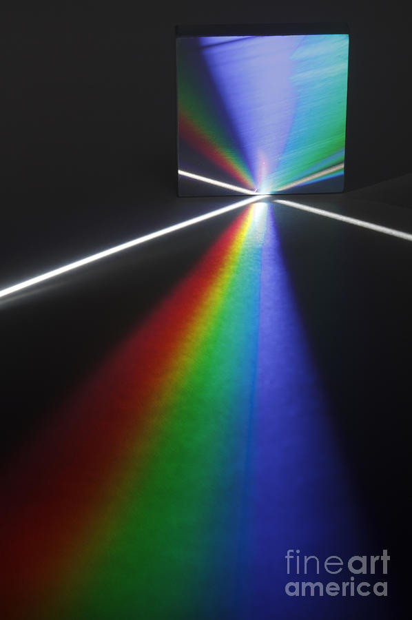 White Light Dispersed By A Diffraction Photograph by GIPhotoStock