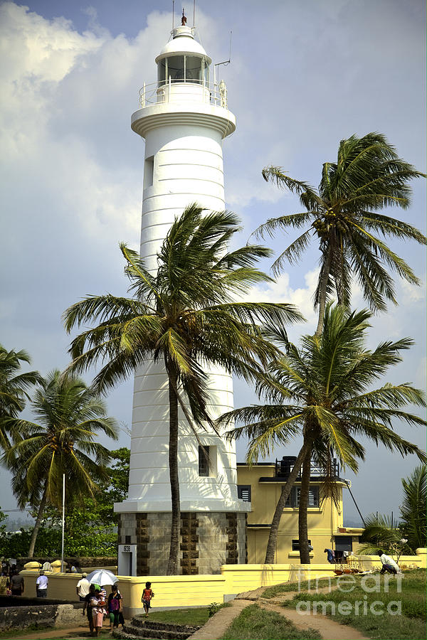 White Lighthouse in Galle Photograph by Gina Koch