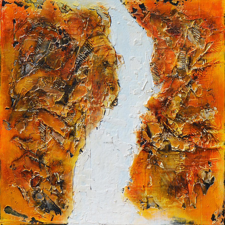 White Line Painting by Horst Heuchlow Fine Art America