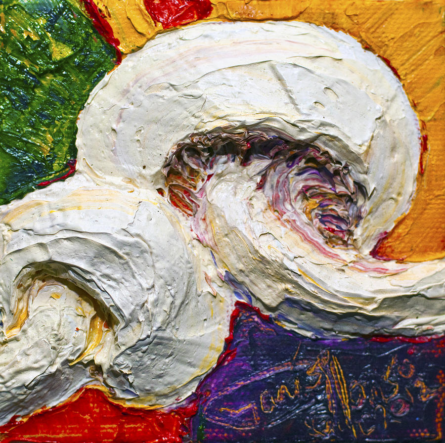 White Mushrooms Painting by Paris Wyatt Llanso