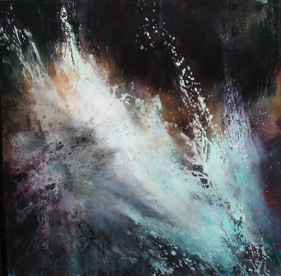 Abstract Painting - White Noise by Lissa Bockrath