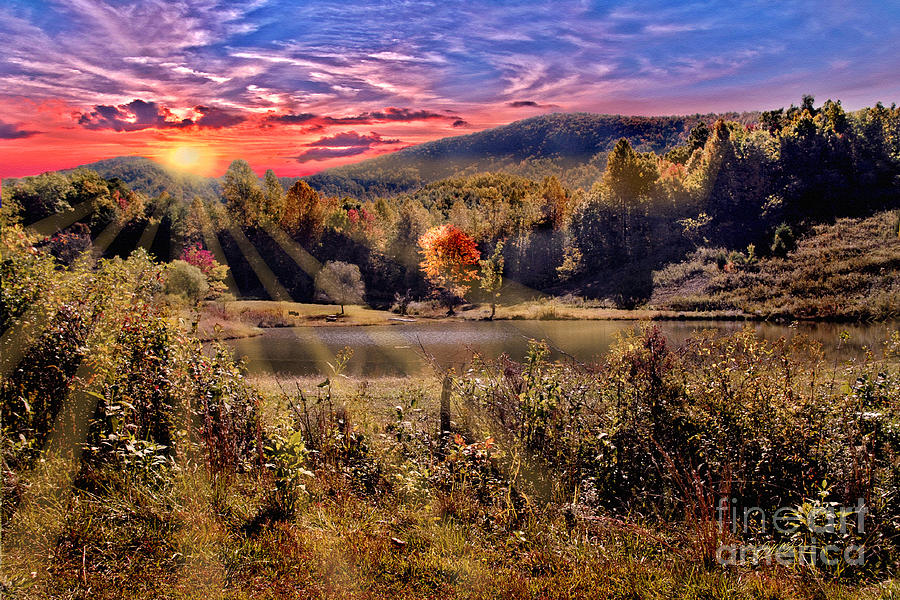 Mountain Photograph - White Oak Mountain Sunrise by Jeff McJunkin