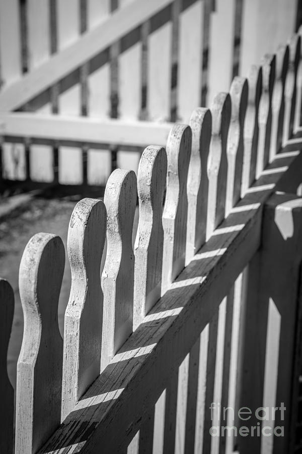 White Picket Fence Portsmouth Photograph by Edward Fielding