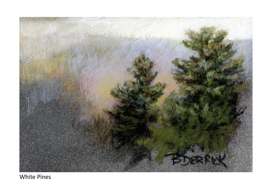White Pines Pastel by Betsy Derrick