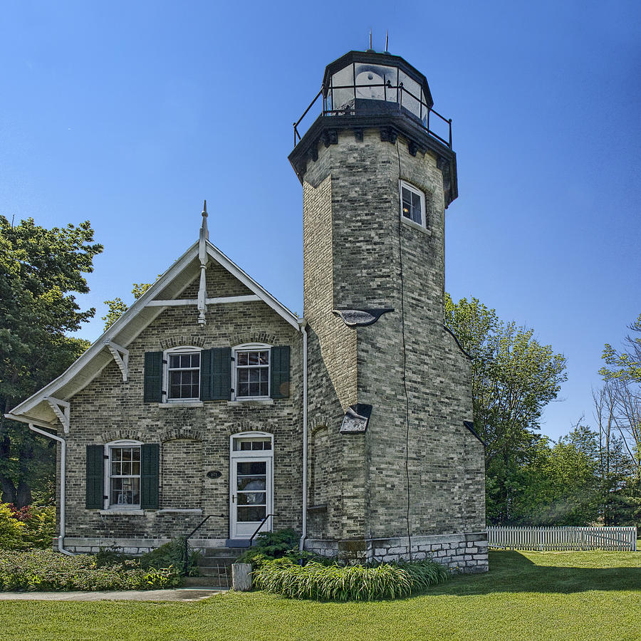 White River Lighthouse Photograph by Randall Nyhof