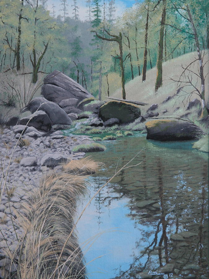 Landscape Painting - White Rock Creek by Michael Putnam