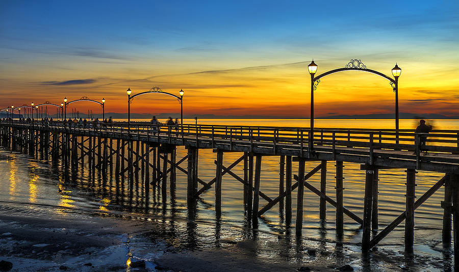 White Rock Sunset Photograph by Ken Campbell - Fine Art America