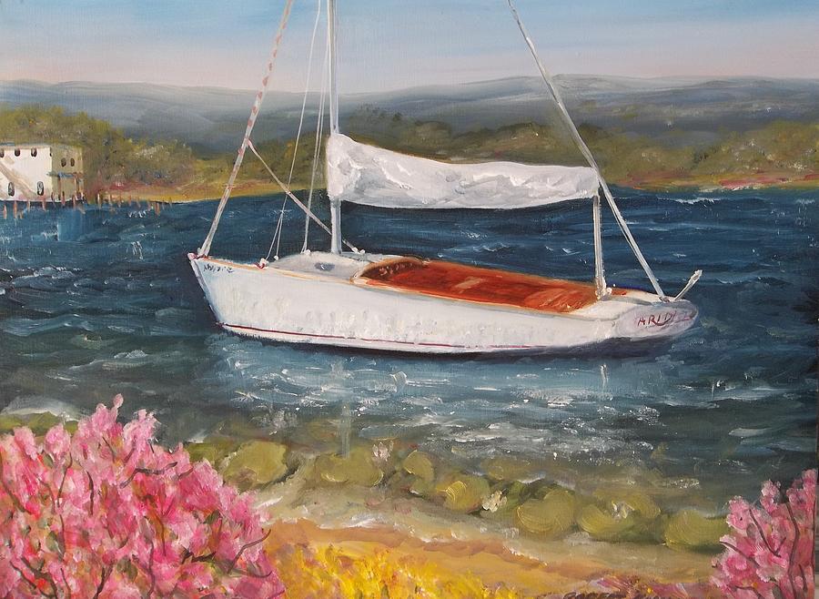 Summer Painting - White Sails by Robert Harrington