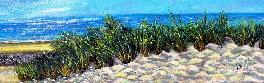 White Sand on Sanibel Island Florida Painting by Rita Brown