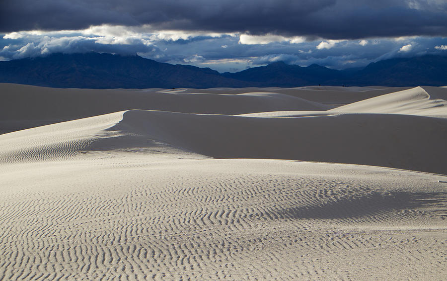 White Sands and San Andres Mountains Photograph by Mary Lee Dereske