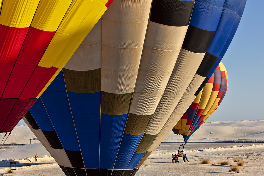 White Sands Balloon Rally 2012 Perspective Photograph by Diana Powell