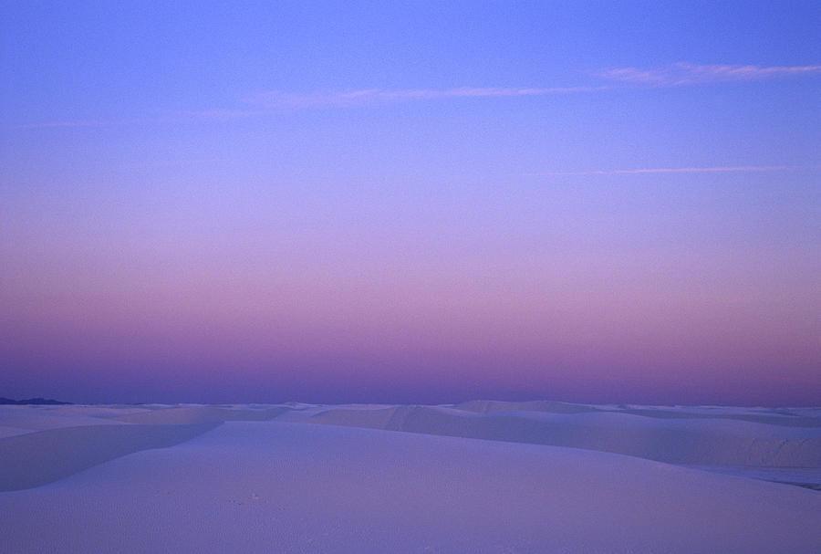 White Sands National Monument Photograph - White Sands National Monument At Dusk by Arthur Meyerson
