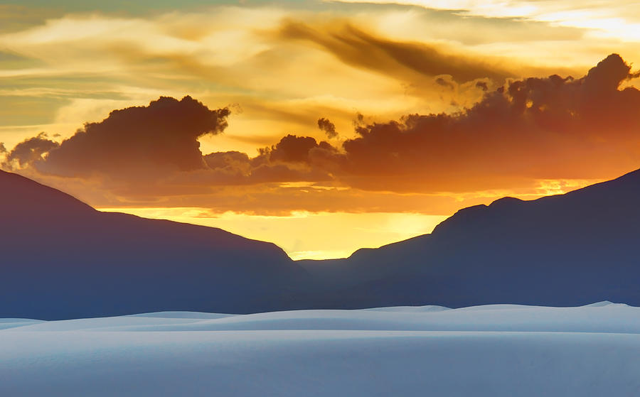 Sunset Photograph - White Sands Sunset #3 - New Mexico by Nikolyn McDonald