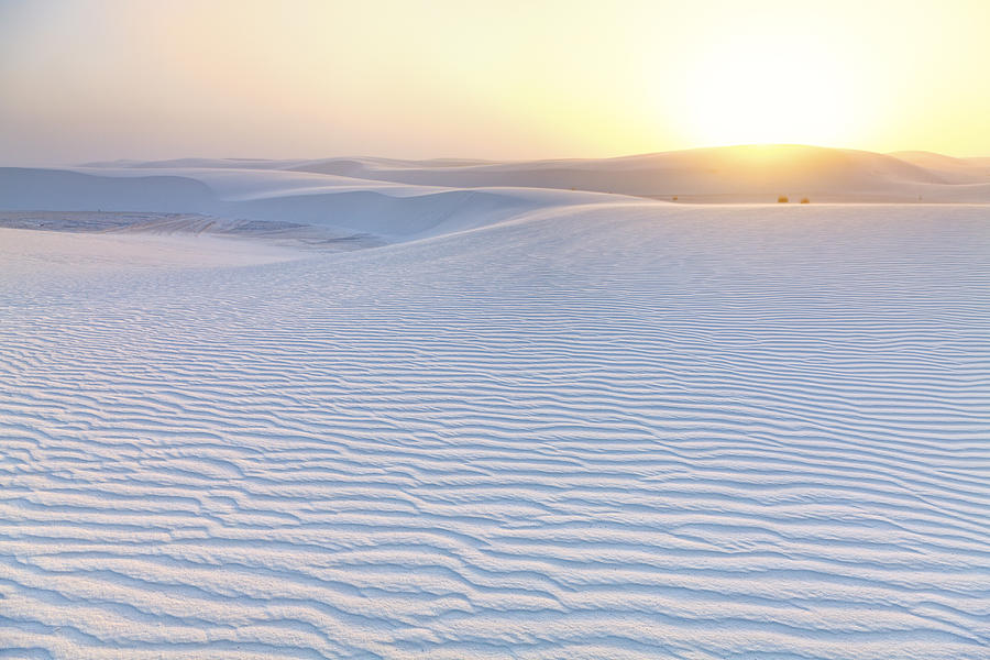 White Sands Sunset Photograph