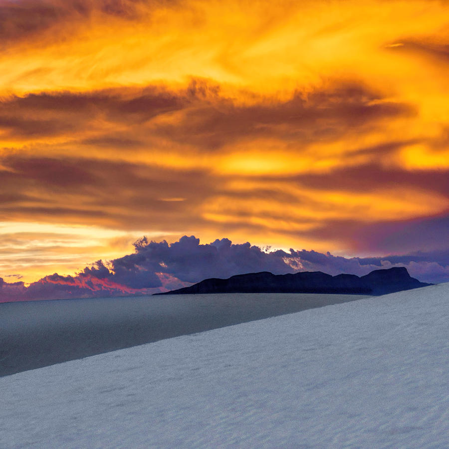 White Sands Sunset - Square Photograph by Nikolyn McDonald - Fine Art ...