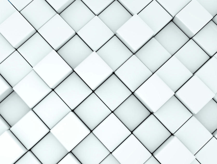 White Squares Photograph by Jesper Klausen / Science Photo Library