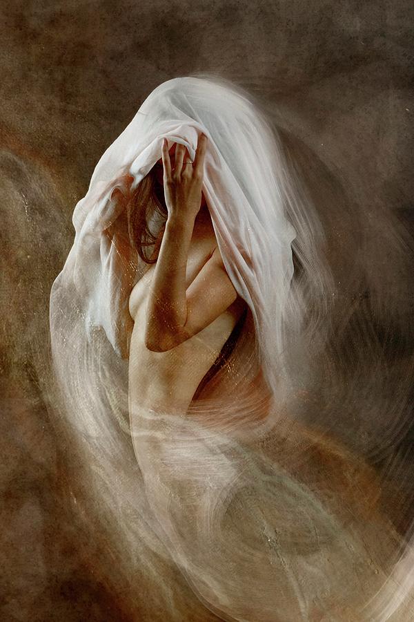 Mood Photograph - White Veil by Olga Mest