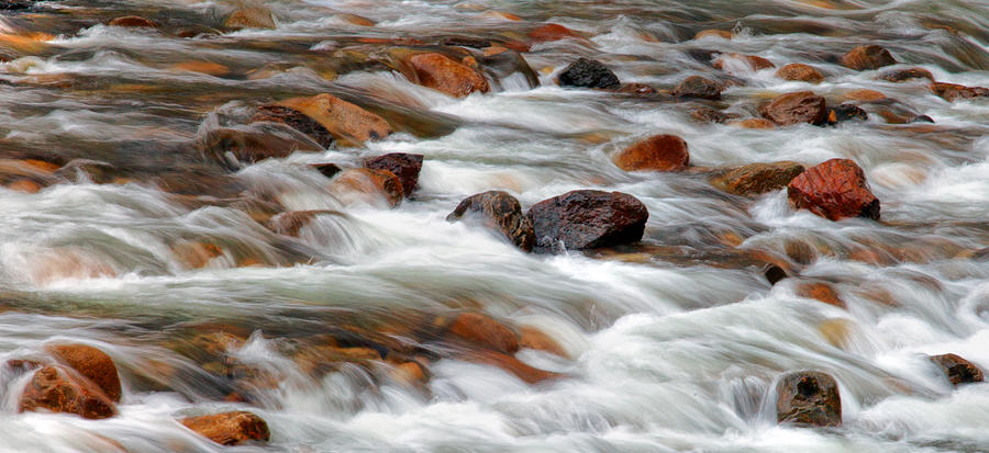 White Water and Rocks Photograph by Floyd Hopper