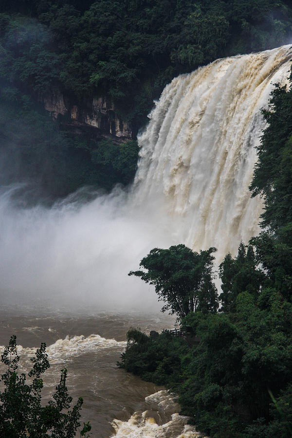 Qing Photograph - White Water Falls by Qing