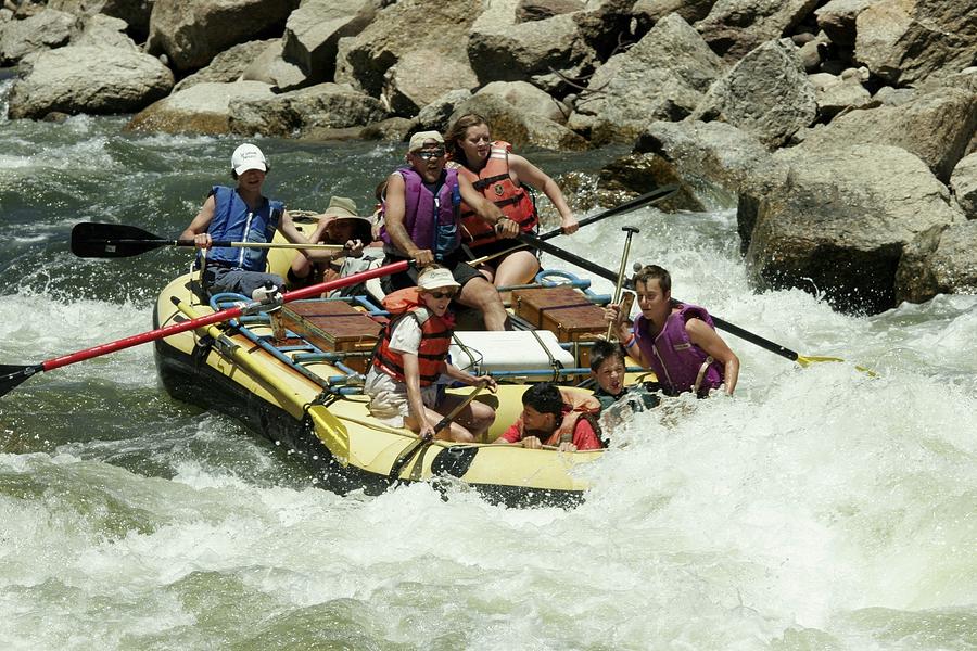 White Water Rafting Photograph by Christopher James