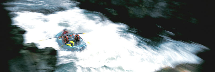 Sports Photograph - White Water Rafting Salmon River Ca Usa by Panoramic Images