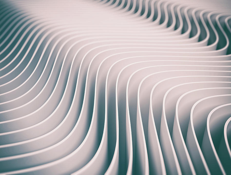 White Wavy Lines Photograph by Jesper Klausen / Science Photo Library