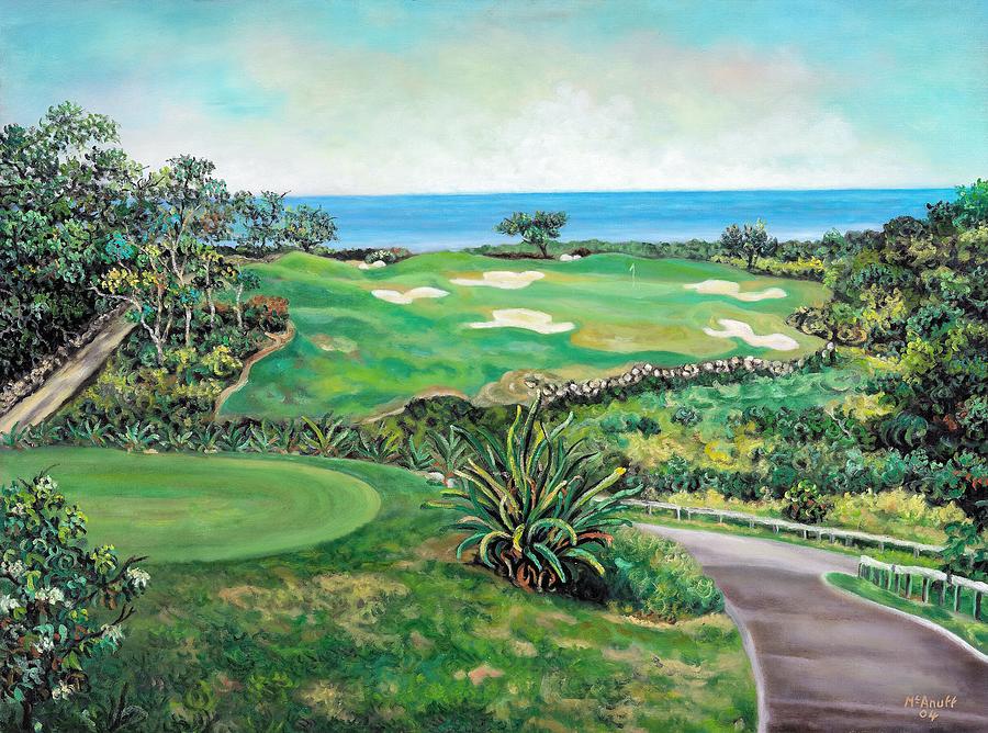 White Witch Golf Course #1 Hole #17 Painting by Ewan McAnuff
