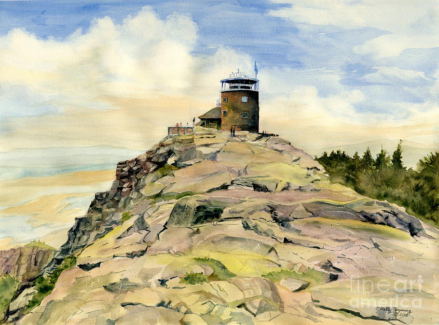 Whiteface Mountain NY Painting by Melly Terpening