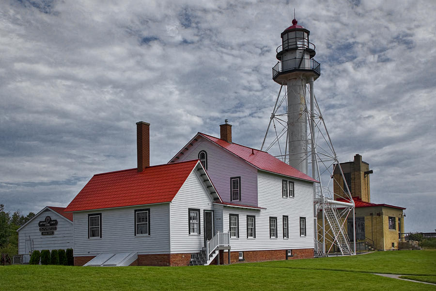 Whitefish Point Lighthouse in the Michigan Upper Peninsula Photograph by Randall Nyhof