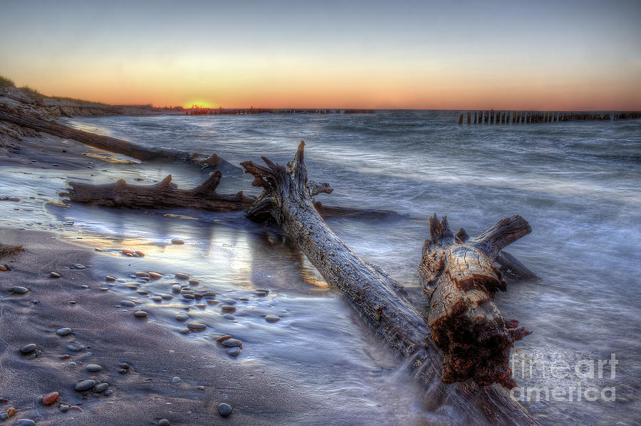 Sunset Photograph - Whitefish Point Sunset by Twenty Two North Photography