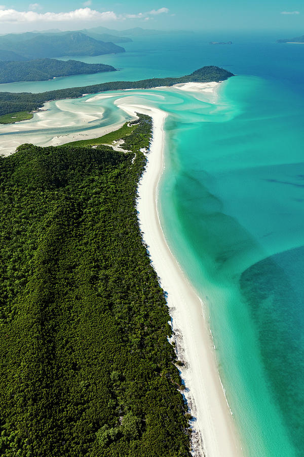 Great Barrier Reef Marine Park Photograph - Whitehaven Beach by Michael Szoenyi/science Photo Library