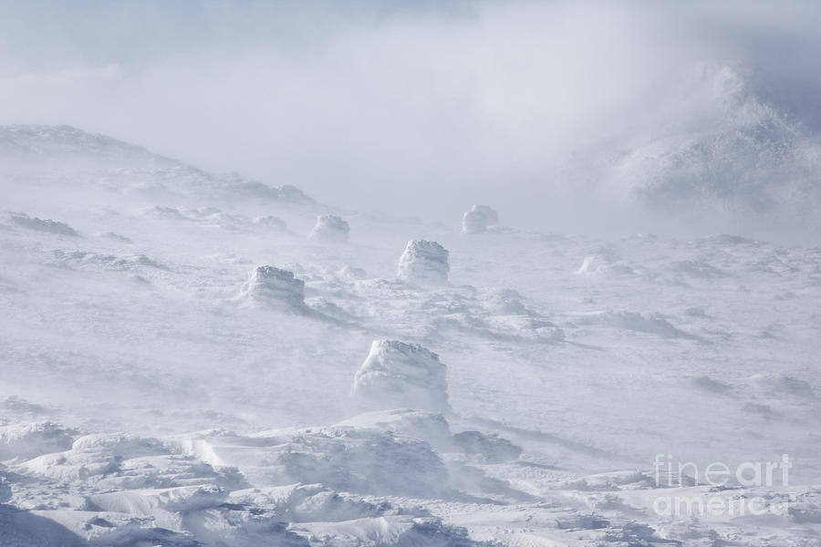 Landscape Photograph - Whiteout - Mt Washington New Hampshire by Erin Paul Donovan
