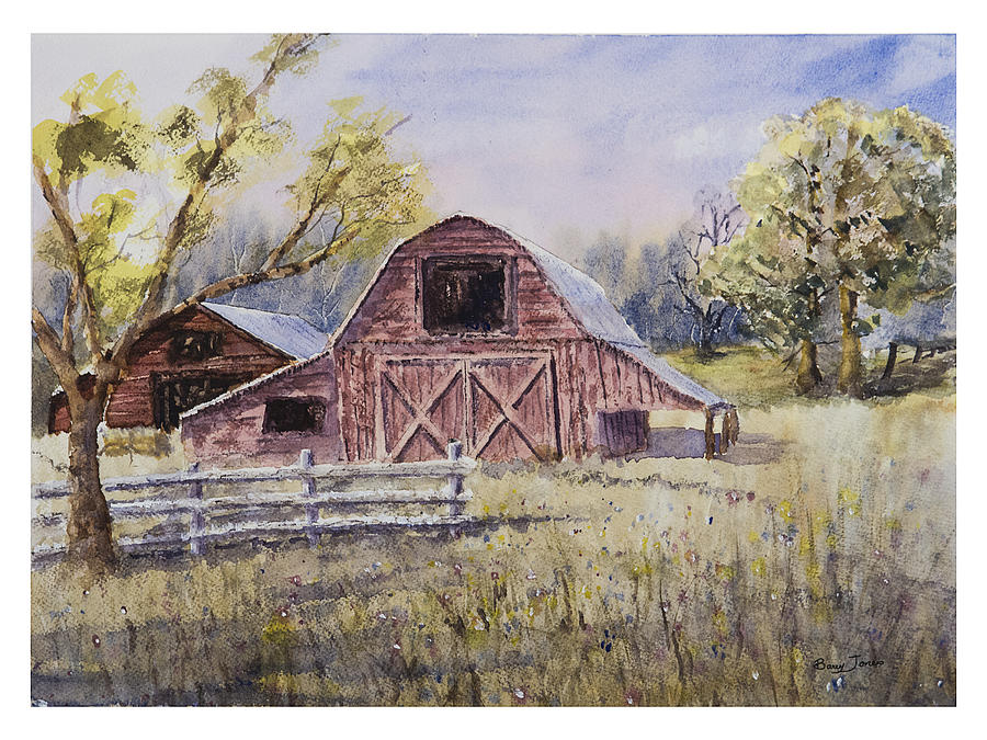 Whiteville Barn Painting by Barry Jones