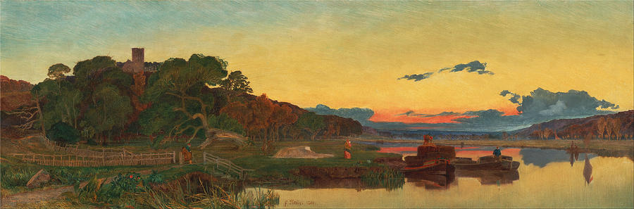 Whitlingham Norfolk Painting by Frederick Sandys