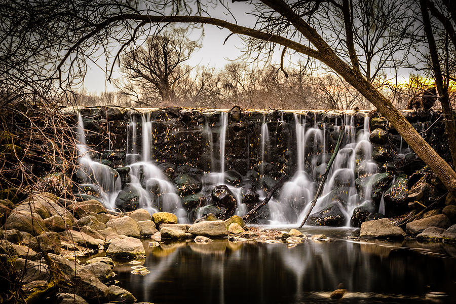 Whitnall Park Waterfall Photograph by Randy Scherkenbach