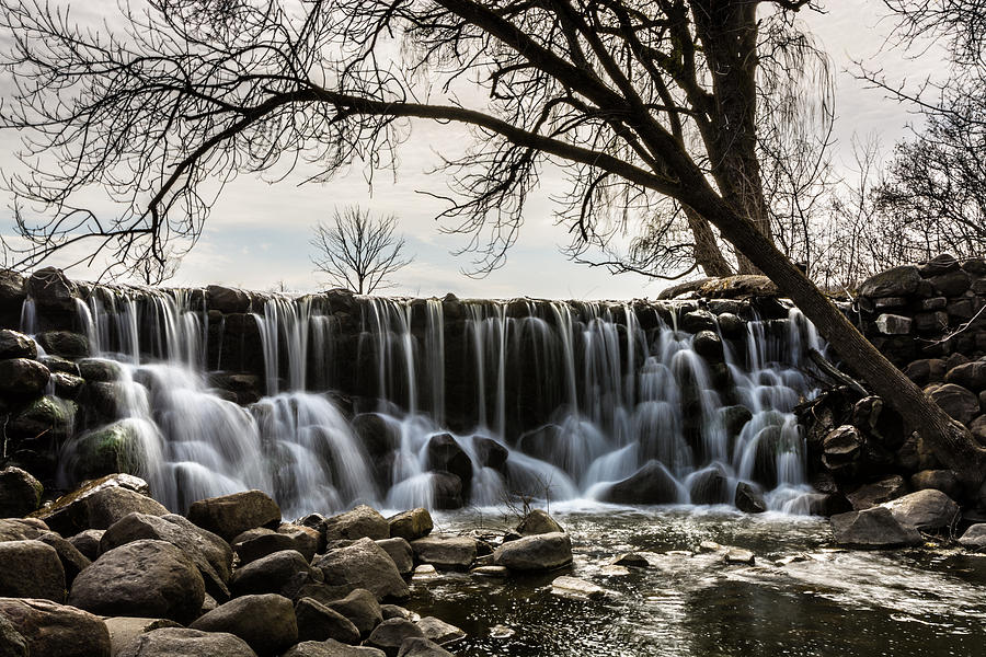 Spring Photograph - Whitnall Waterfall in Spring by Randy Scherkenbach