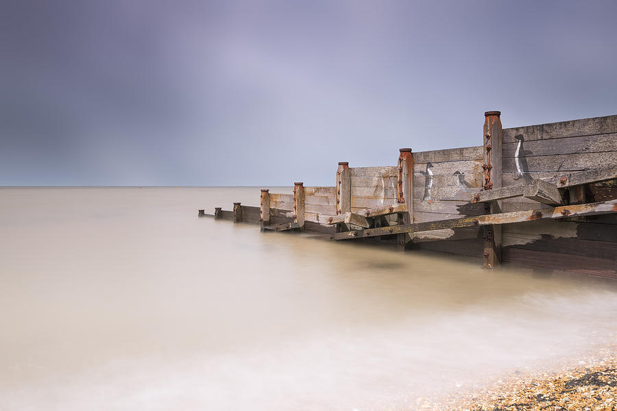 Whitstable Beach - Penguins Photograph by Ian Hufton