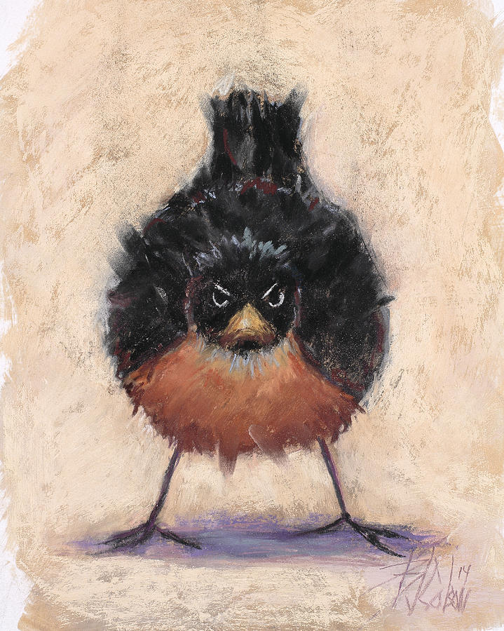 Mad Bird Pastel - Who Are You Calling Fat by Billie Colson