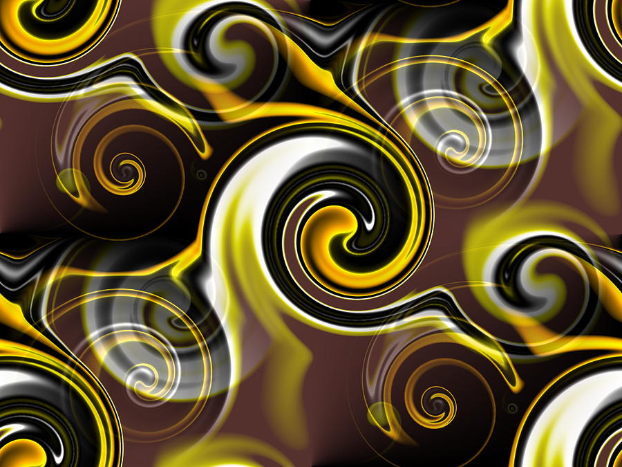 Who Dat Black And Gold Digital Art