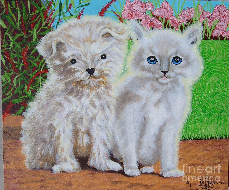 Who is the Cutest Painting by Annette Jimerson | Fine Art America