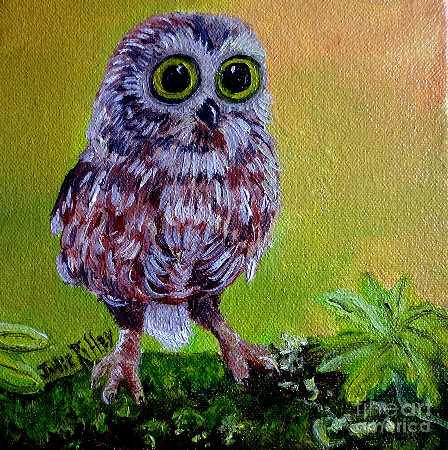 Who Me? Painting by Julie Brugh Riffey