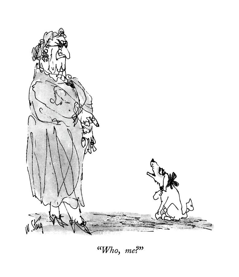 Who, Me? Drawing by William Steig