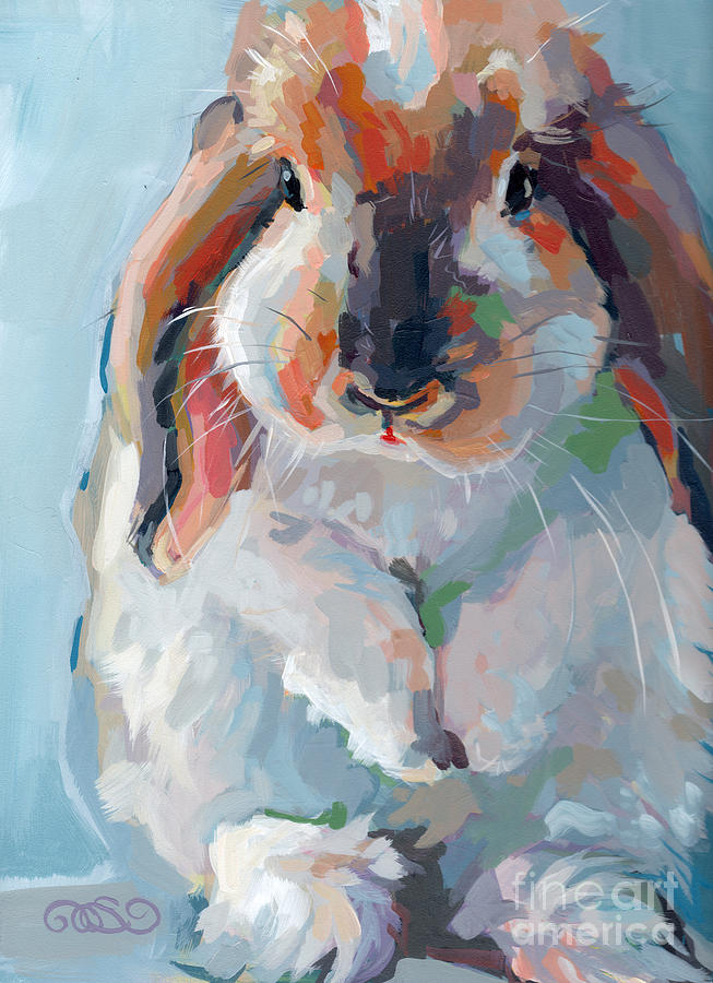 Bunny Painting - Who Said Easter by Kimberly Santini